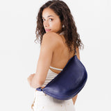 Cobalt Large | Half circle shaped sling bag