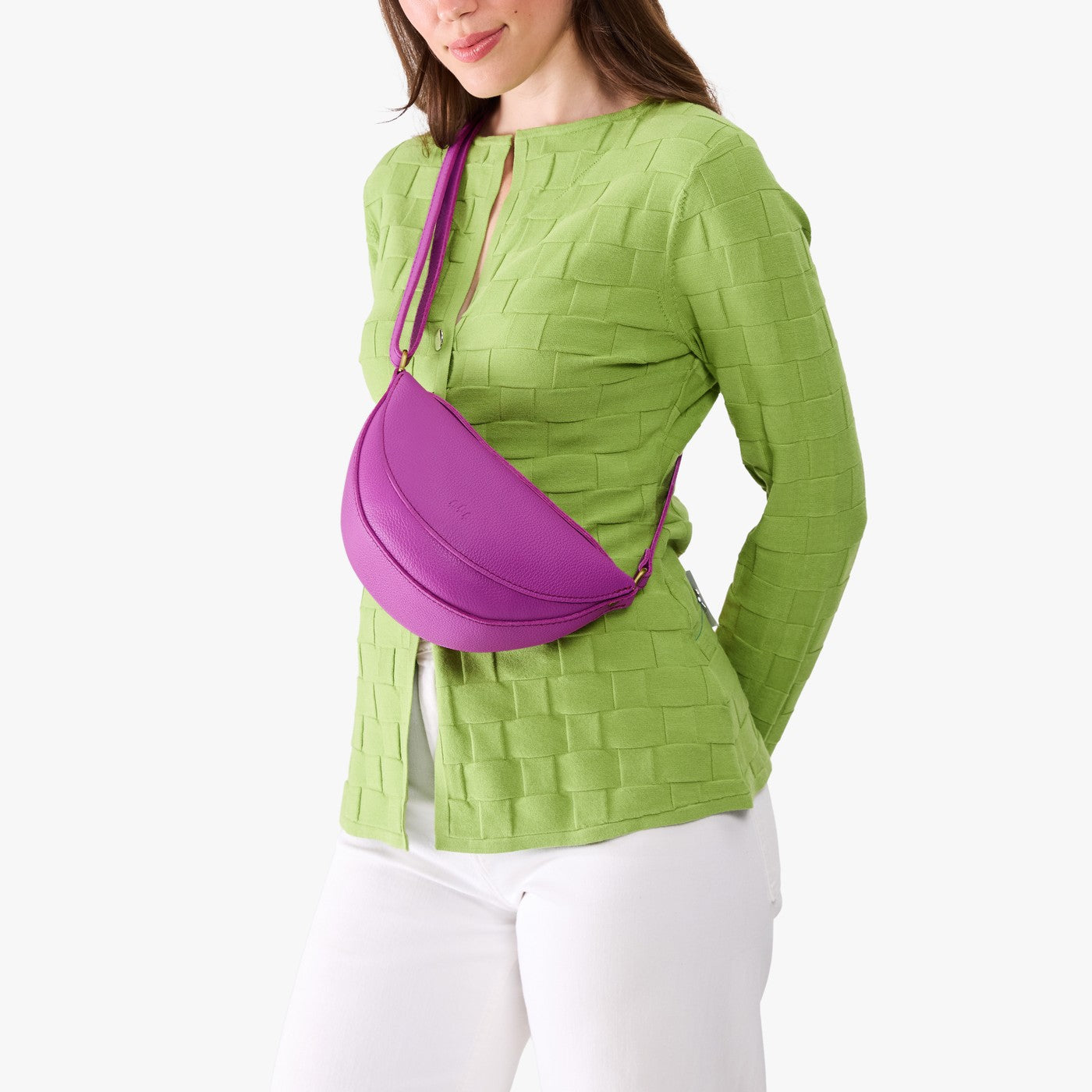 Cattleya*Small | Half circle shaped sling bag