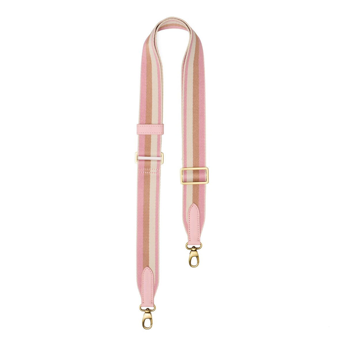 Neapolitan | Strap with stripe pattern and brass-toned hardware