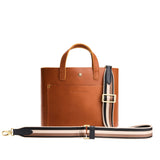 Sinatra | Strap with stripe pattern and brass-toned hardware