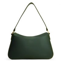 Evergreen*Large | Large bean shaped shoulder bag with a zipper closure