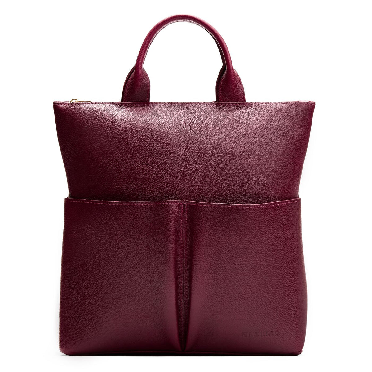 Cabernet*Large | Convertible tote clutch crossbody with two large front pocket and top carry handles