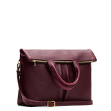 Cabernet Large | Convertible tote clutch crossbody with two large front pocket and top carry handles folded into a clutch