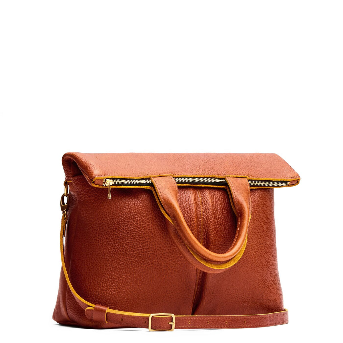 Sienna*Large | Convertible tote clutch crossbody with two large front pocket and top carry handles folded into a clutch