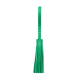 Jolly Green Large | Fringed leather tassel with leather loop