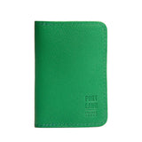 Jolly Green | Leather passport case with PLG logo