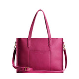 Cosmo East/West | Structured wide tote bag with overlapping panels and crossbody strap
