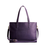 Empire East/West | Structured wide tote bag with overlapping panels and crossbody strap