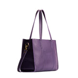 Empire East/West | Structured wide tote bag with overlapping panels and crossbody strap