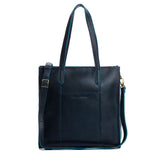 Boreal North/South | Structured large tote bag with overlapping panels and crossbody strap