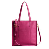 Cosmo North/South | Structured large tote bag with overlapping panels and crossbody strap