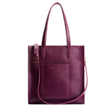 Lollipop North/South | Structured large tote bag with overlapping panels and crossbody strap