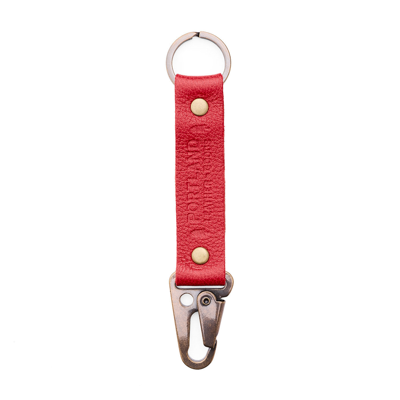 Cherry*Long | leather logo branded keychain 