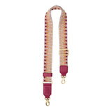 Safari | Patterned fabric and leather strap on a white background 