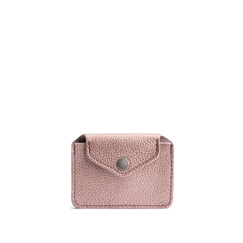 Supernova | Small leather wallet with snap closure