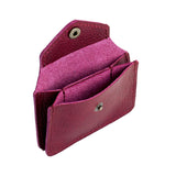 Orchid Classic | Small leather wallet with snap closure