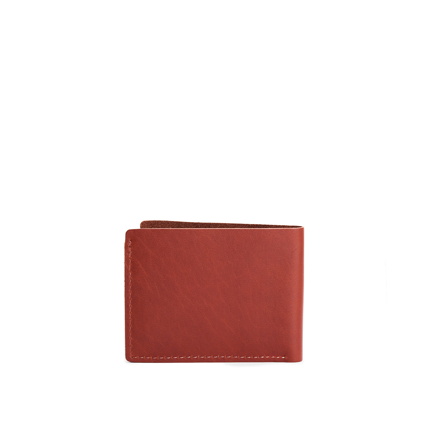 Marrone | Leather bifold wallet with six geometric card slots