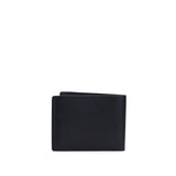 Nero | Leather bifold wallet with six geometric card slots