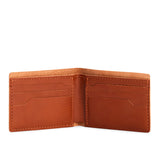 Toscano | Leather bifold wallet with six geometric card slots
