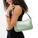 Beetle | Petite bean shaped shoulder bag with a zipper closure