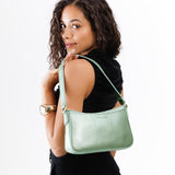 Beetle | Petite bean shaped shoulder bag with a zipper closure
