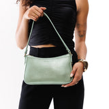 Beetle | Petite bean shaped shoulder bag with a zipper closure