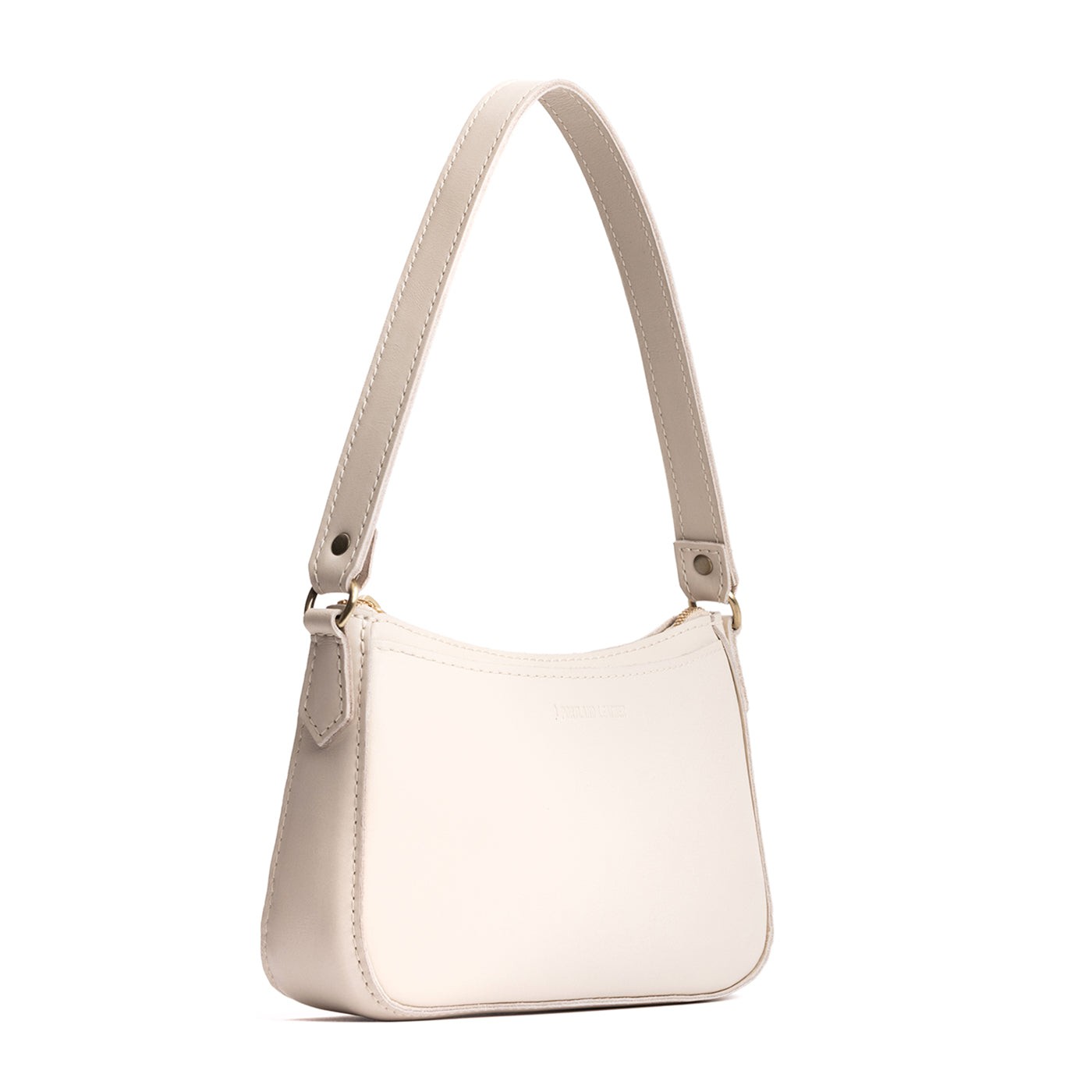 Bone | Petite bean shaped shoulder bag with a zipper closure