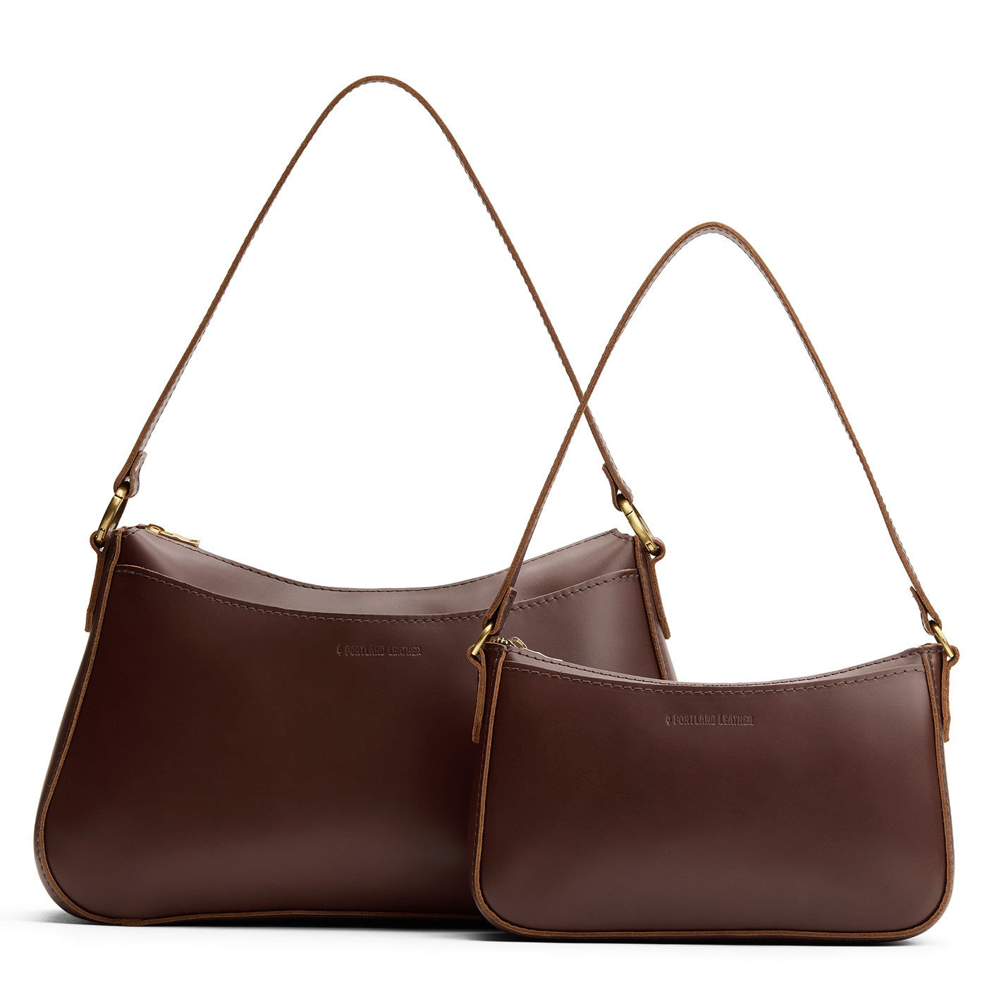 Chocolate Brown | A comparison image of a Large Lucy next to a Small Lucy
