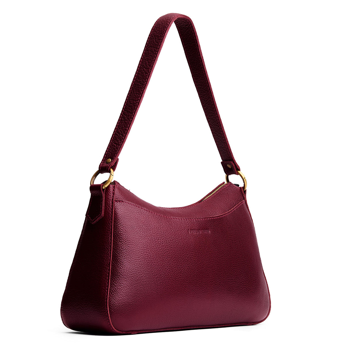 Cabernet*Large | Large bean shaped shoulder bag with a zipper closure
