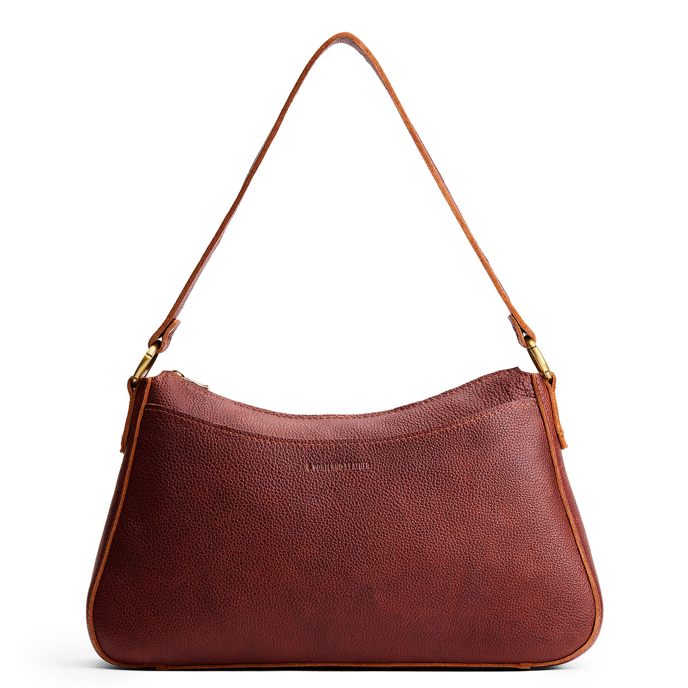 Nutmeg*Large | Large bean shaped shoulder bag with a zipper closure