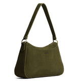 Verdant Large | Large bean shaped shoulder bag with a zipper closure