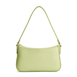 Shadow Lime | Petite bean shaped shoulder bag with a zipper closure