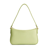 Shadow Lime | Petite bean shaped shoulder bag with a zipper closure