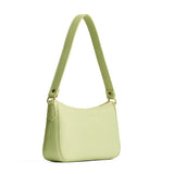 Shadow Lime | Petite bean shaped shoulder bag with a zipper closure
