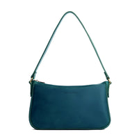 Westward Blue | Petite bean shaped shoulder bag with a zipper closure