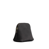 Full Moon Mini | Compact leather pouch with top zipper