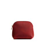 Phoenix Mini | Compact leather pouch with top zipper