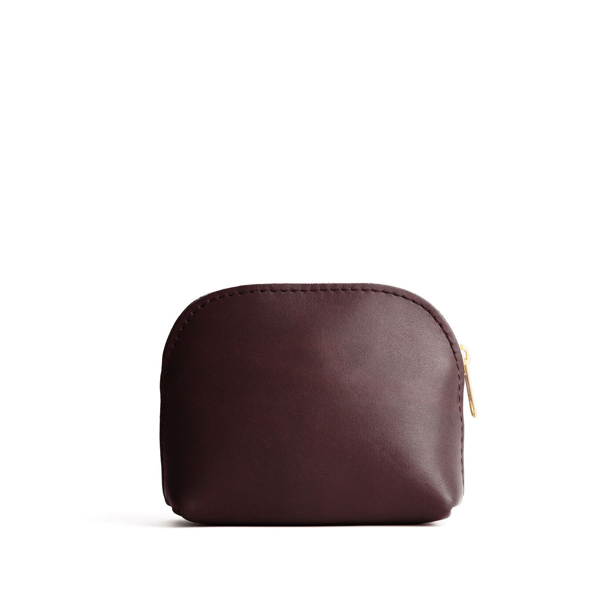 Redwood*Mini | Compact leather pouch with top zipper