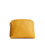 Sunshine Classic | Compact leather pouch with top zipper