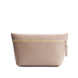Stone Extra Large | Large leather makeup bag with zipper