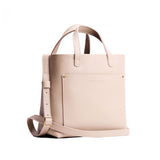 Oatmilk Classic | Midsize crossbody tote with handles and a pocket