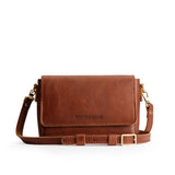 Nutmeg Mini | Small Leather Crossbody Bag with Magnetic Messenger Bag Closure