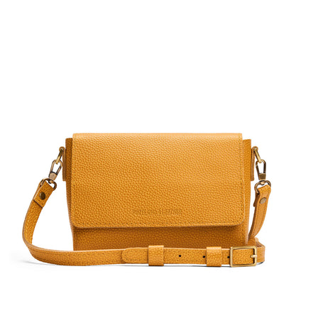 Sunshine*Medium | Leather Crossbody Bag with Magnetic Messenger Bag 