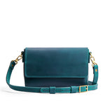 Westward Blue Mini | Leather Crossbody Bag with Magnetic Messenger Bag 