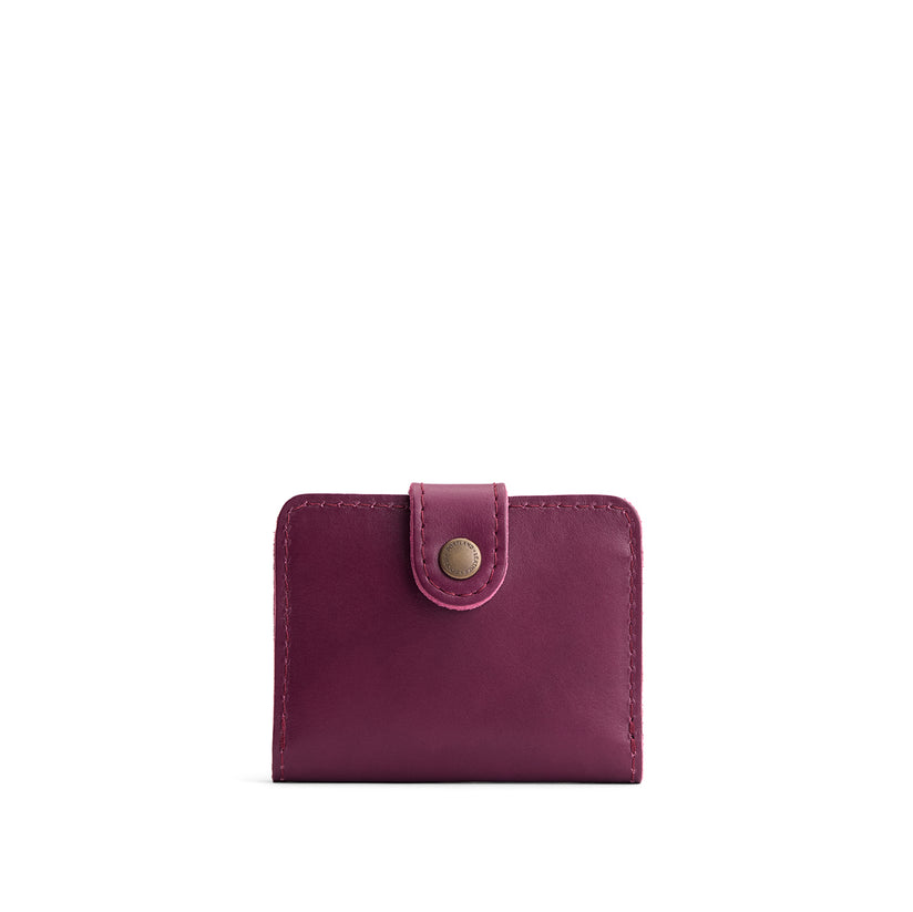 Lollipop | Small leather wallet with snap closed