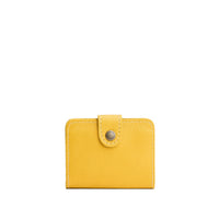 Pomello | Small leather wallet with snap closed