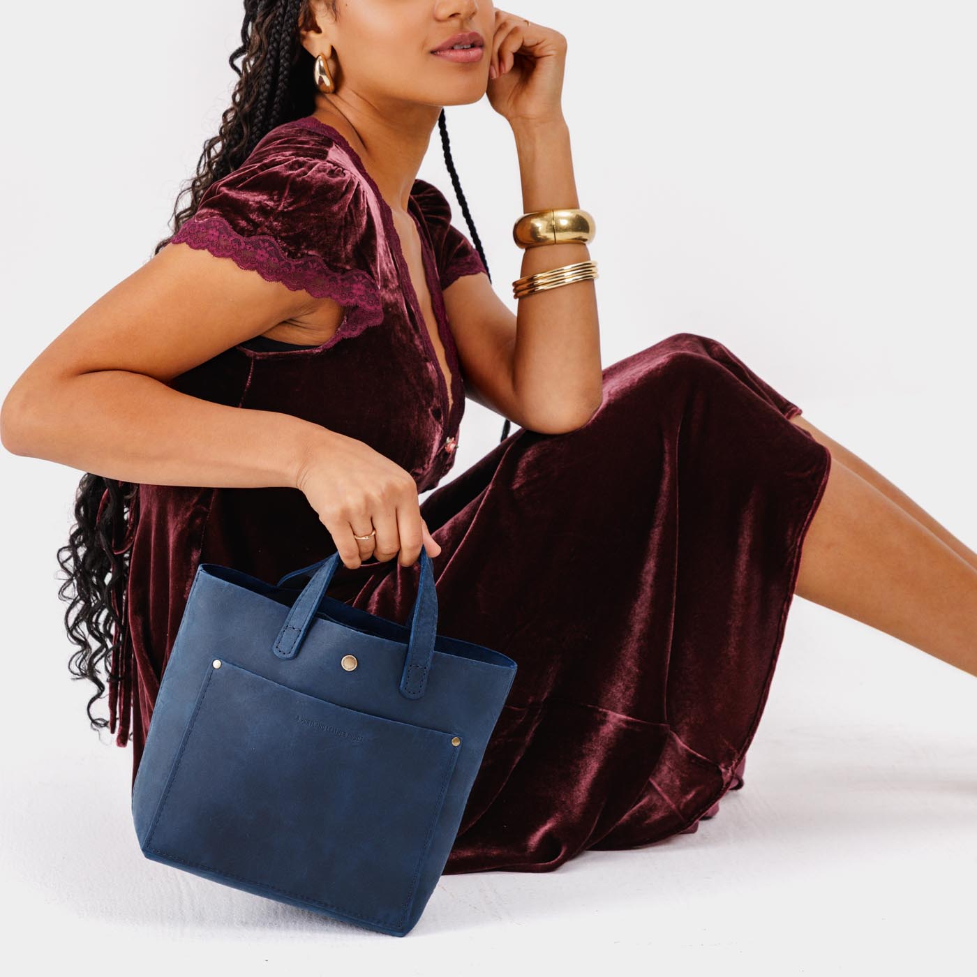 Deep Water*Classic | Crossbody tote bag with snap closure and front pocket