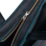 Boreal Zipper | Closeup of zipper on crossbody tote bag with zipper closure and front pocket