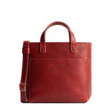Chili Red Zipper | Crossbody tote bag with zipper closure and front pocket