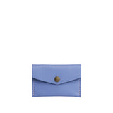 Aster | Small leather envelope card wallet with snap closure